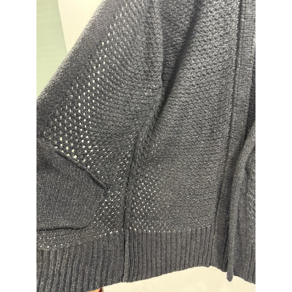 Banana Republic Textured Cocoon Long Cardigan Sweater Gray Wool Blend Size S NWT - Picture 9 of 12